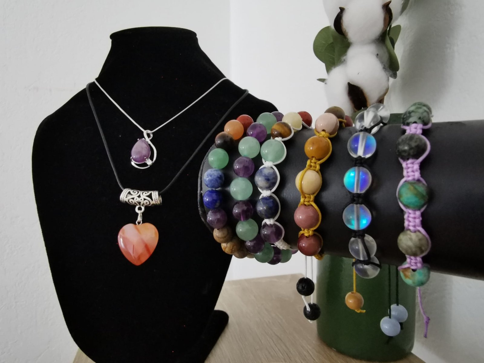 Collier Coeur en Cornaline – Image 2